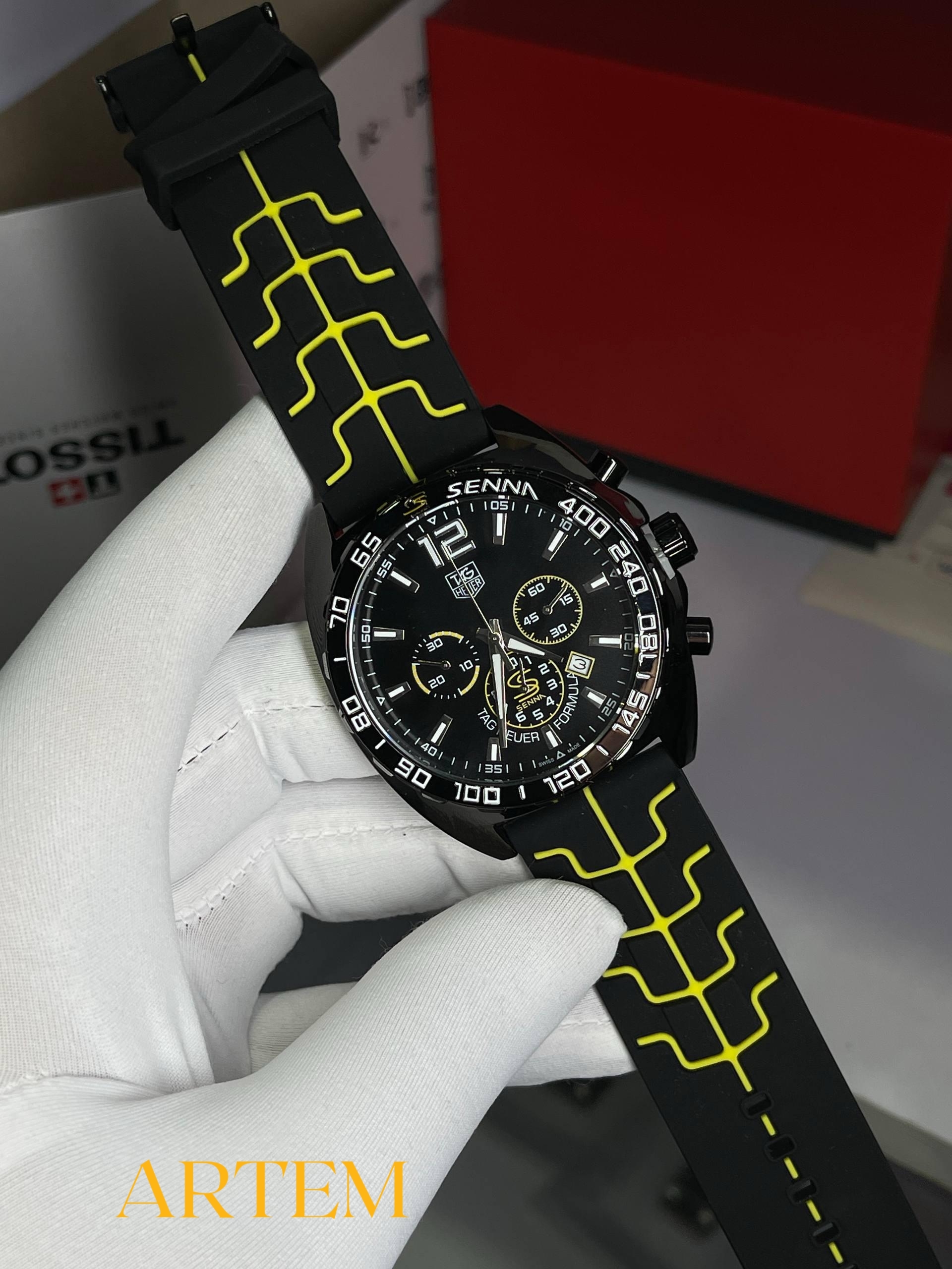 TAG Heuer Formula 1 Senna Special Edition Black-Yellow AA