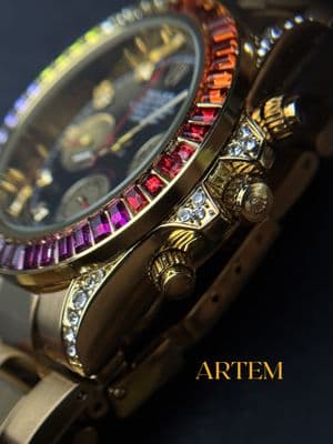 Rolex Cosmograph Daytona Rainbow Gold AA_img_2