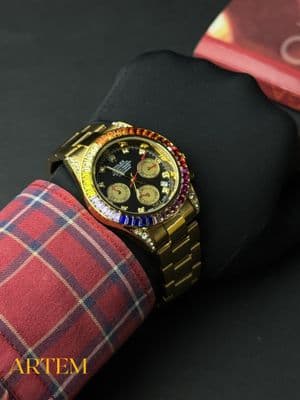 Rolex Cosmograph Daytona Rainbow Gold AA_img_1
