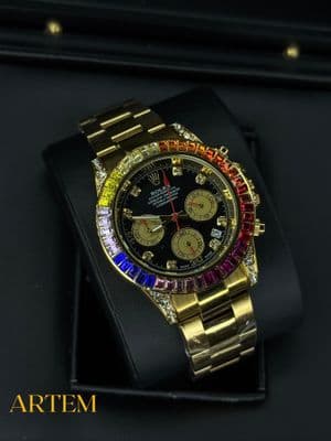 Rolex Cosmograph Daytona Rainbow Gold AA_img_0