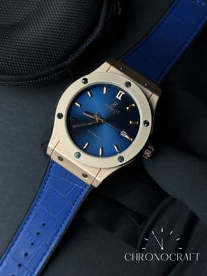 Hublot Classic Fusion Automatic Rose Gold Case-Blue AA_img_0