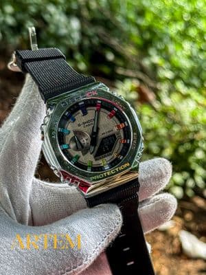 Casio G-Shock Metal Rainbow number hands Semi AAA_img_0